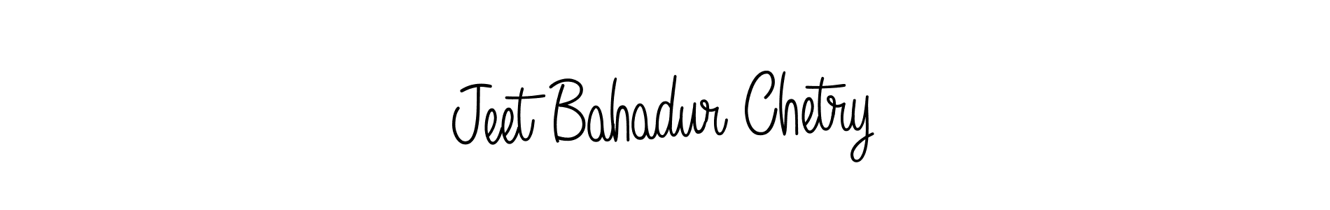 The best way (Angelique-Rose-font-FFP) to make a short signature is to pick only two or three words in your name. The name Jeet Bahadur Chetry include a total of six letters. For converting this name. Jeet Bahadur Chetry signature style 5 images and pictures png