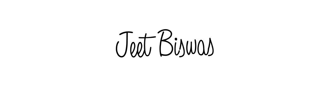 Make a beautiful signature design for name Jeet Biswas. With this signature (Angelique-Rose-font-FFP) style, you can create a handwritten signature for free. Jeet Biswas signature style 5 images and pictures png