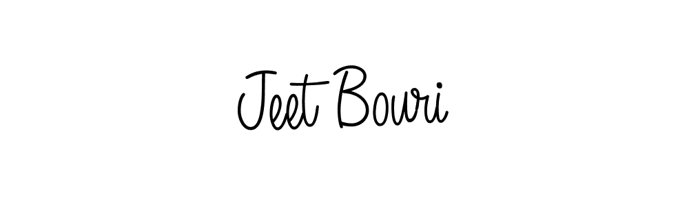 You should practise on your own different ways (Angelique-Rose-font-FFP) to write your name (Jeet Bouri) in signature. don't let someone else do it for you. Jeet Bouri signature style 5 images and pictures png