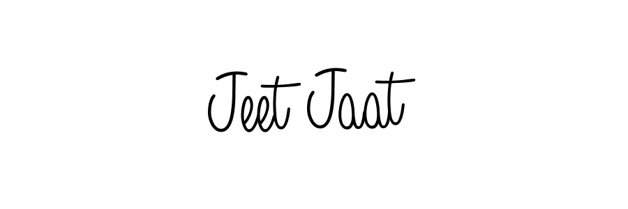 How to make Jeet Jaat name signature. Use Angelique-Rose-font-FFP style for creating short signs online. This is the latest handwritten sign. Jeet Jaat signature style 5 images and pictures png