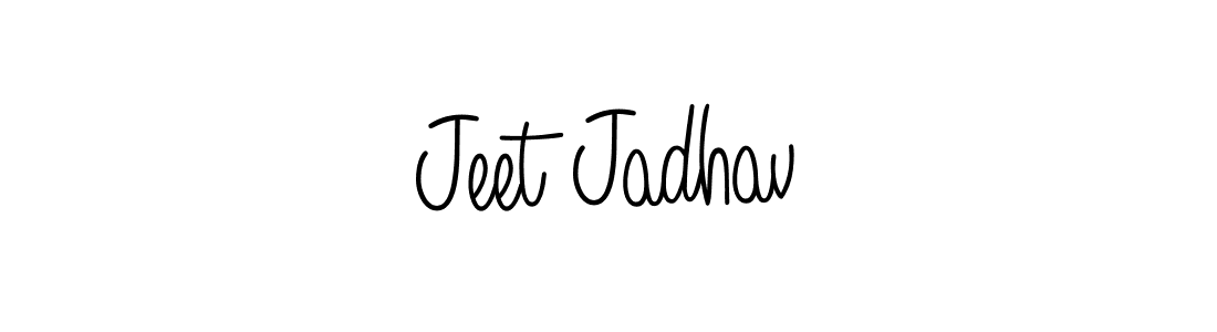 How to make Jeet Jadhav name signature. Use Angelique-Rose-font-FFP style for creating short signs online. This is the latest handwritten sign. Jeet Jadhav signature style 5 images and pictures png