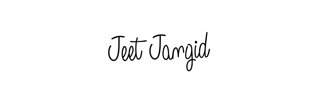 Design your own signature with our free online signature maker. With this signature software, you can create a handwritten (Angelique-Rose-font-FFP) signature for name Jeet Jangid. Jeet Jangid signature style 5 images and pictures png