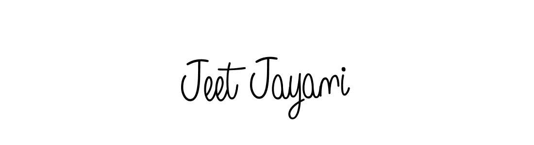Jeet Jayani stylish signature style. Best Handwritten Sign (Angelique-Rose-font-FFP) for my name. Handwritten Signature Collection Ideas for my name Jeet Jayani. Jeet Jayani signature style 5 images and pictures png