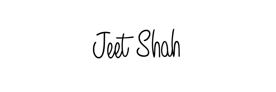 Use a signature maker to create a handwritten signature online. With this signature software, you can design (Angelique-Rose-font-FFP) your own signature for name Jeet Shah. Jeet Shah signature style 5 images and pictures png