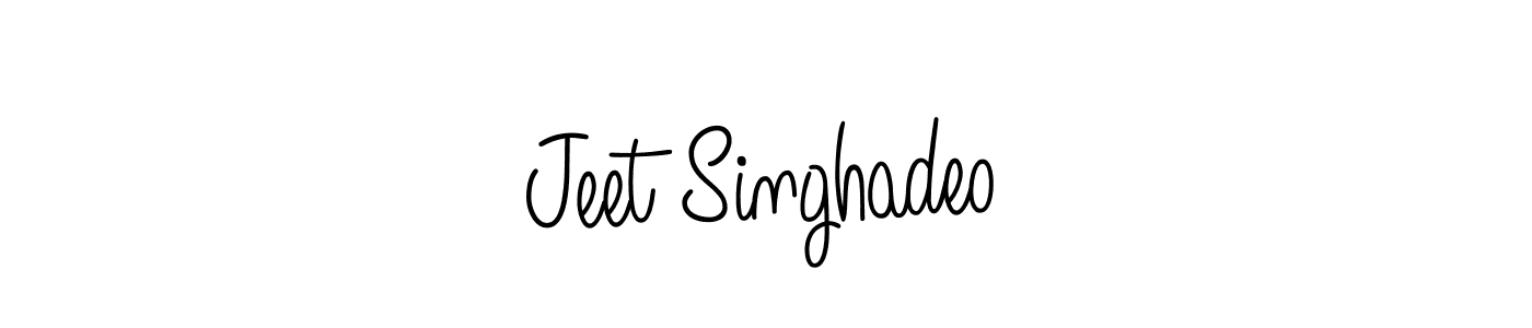 How to make Jeet Singhadeo name signature. Use Angelique-Rose-font-FFP style for creating short signs online. This is the latest handwritten sign. Jeet Singhadeo signature style 5 images and pictures png