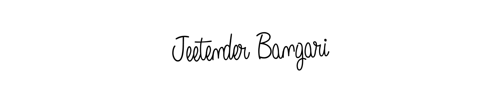 It looks lik you need a new signature style for name Jeetender Bangari. Design unique handwritten (Angelique-Rose-font-FFP) signature with our free signature maker in just a few clicks. Jeetender Bangari signature style 5 images and pictures png