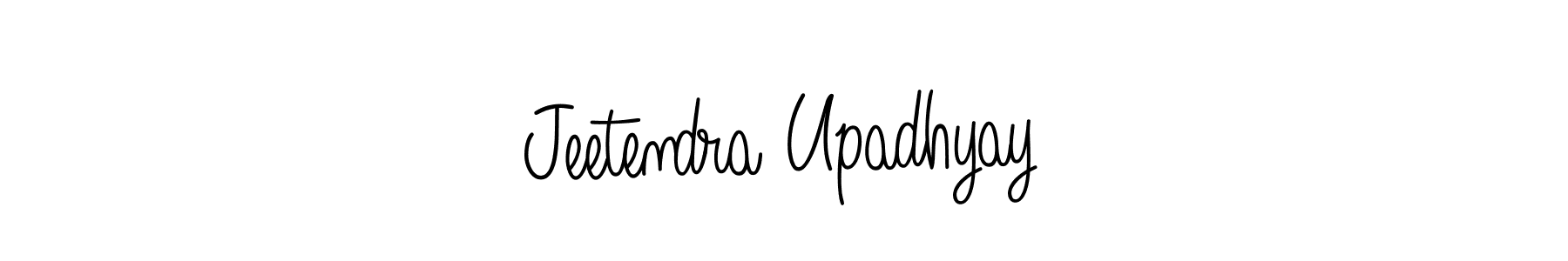 Make a beautiful signature design for name Jeetendra Upadhyay. With this signature (Angelique-Rose-font-FFP) style, you can create a handwritten signature for free. Jeetendra Upadhyay signature style 5 images and pictures png