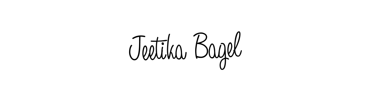 Jeetika Bagel stylish signature style. Best Handwritten Sign (Angelique-Rose-font-FFP) for my name. Handwritten Signature Collection Ideas for my name Jeetika Bagel. Jeetika Bagel signature style 5 images and pictures png