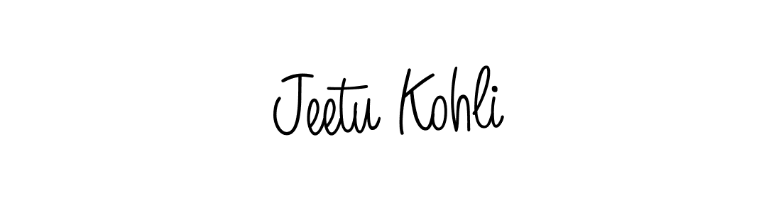 How to make Jeetu Kohli signature? Angelique-Rose-font-FFP is a professional autograph style. Create handwritten signature for Jeetu Kohli name. Jeetu Kohli signature style 5 images and pictures png