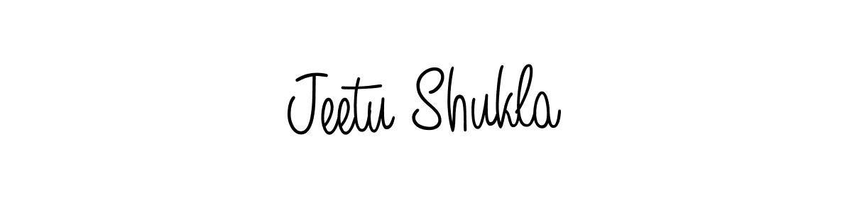 Create a beautiful signature design for name Jeetu Shukla. With this signature (Angelique-Rose-font-FFP) fonts, you can make a handwritten signature for free. Jeetu Shukla signature style 5 images and pictures png