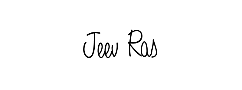 Make a beautiful signature design for name Jeev Ras. With this signature (Angelique-Rose-font-FFP) style, you can create a handwritten signature for free. Jeev Ras signature style 5 images and pictures png
