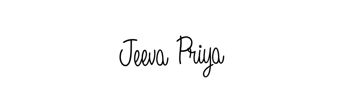 How to Draw Jeeva Priya signature style? Angelique-Rose-font-FFP is a latest design signature styles for name Jeeva Priya. Jeeva Priya signature style 5 images and pictures png