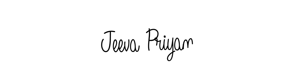Angelique-Rose-font-FFP is a professional signature style that is perfect for those who want to add a touch of class to their signature. It is also a great choice for those who want to make their signature more unique. Get Jeeva Priyan name to fancy signature for free. Jeeva Priyan signature style 5 images and pictures png