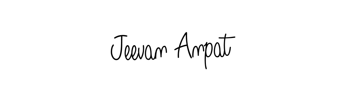 Jeevan Anpat stylish signature style. Best Handwritten Sign (Angelique-Rose-font-FFP) for my name. Handwritten Signature Collection Ideas for my name Jeevan Anpat. Jeevan Anpat signature style 5 images and pictures png