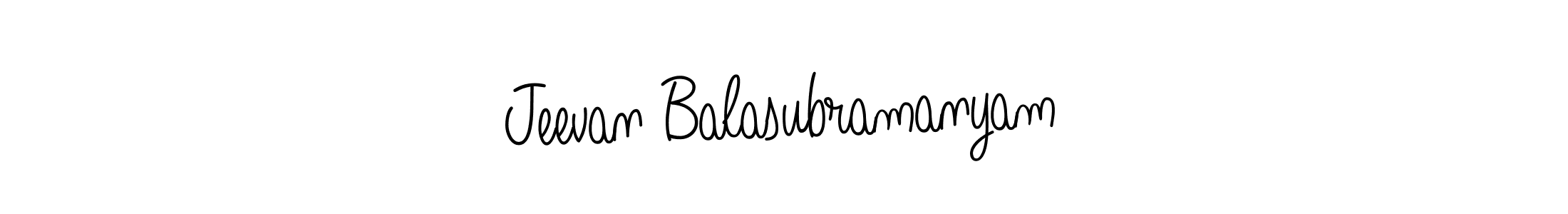 Make a short Jeevan Balasubramanyam signature style. Manage your documents anywhere anytime using Angelique-Rose-font-FFP. Create and add eSignatures, submit forms, share and send files easily. Jeevan Balasubramanyam signature style 5 images and pictures png