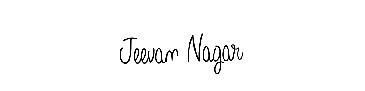 How to make Jeevan Nagar name signature. Use Angelique-Rose-font-FFP style for creating short signs online. This is the latest handwritten sign. Jeevan Nagar signature style 5 images and pictures png