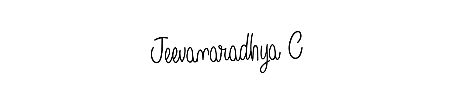 if you are searching for the best signature style for your name Jeevanaradhya C. so please give up your signature search. here we have designed multiple signature styles  using Angelique-Rose-font-FFP. Jeevanaradhya C signature style 5 images and pictures png