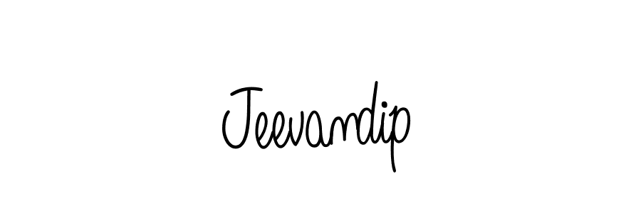 Design your own signature with our free online signature maker. With this signature software, you can create a handwritten (Angelique-Rose-font-FFP) signature for name Jeevandip. Jeevandip signature style 5 images and pictures png