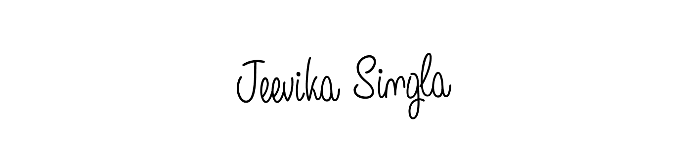 Make a short Jeevika Singla signature style. Manage your documents anywhere anytime using Angelique-Rose-font-FFP. Create and add eSignatures, submit forms, share and send files easily. Jeevika Singla signature style 5 images and pictures png