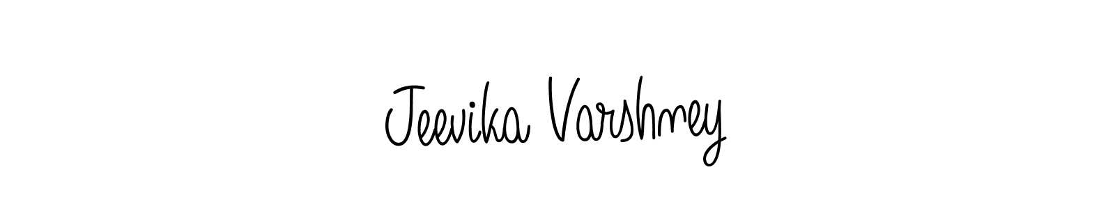 Here are the top 10 professional signature styles for the name Jeevika Varshney. These are the best autograph styles you can use for your name. Jeevika Varshney signature style 5 images and pictures png