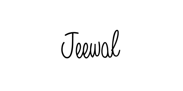 You should practise on your own different ways (Angelique-Rose-font-FFP) to write your name (Jeewal) in signature. don't let someone else do it for you. Jeewal signature style 5 images and pictures png