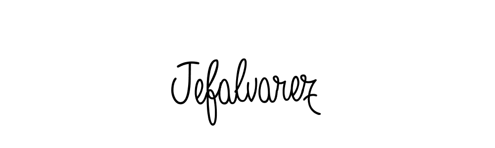 Design your own signature with our free online signature maker. With this signature software, you can create a handwritten (Angelique-Rose-font-FFP) signature for name Jefalvarez. Jefalvarez signature style 5 images and pictures png