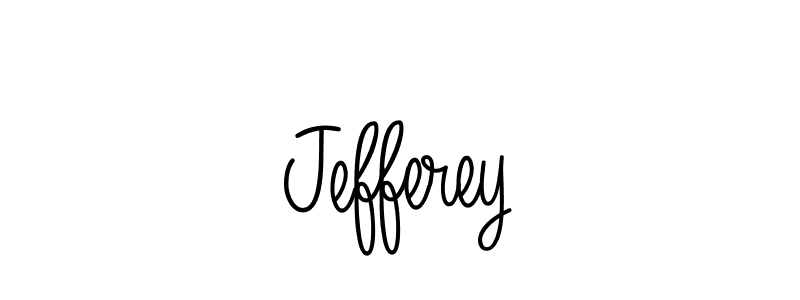 You should practise on your own different ways (Angelique-Rose-font-FFP) to write your name (Jefferey) in signature. don't let someone else do it for you. Jefferey signature style 5 images and pictures png