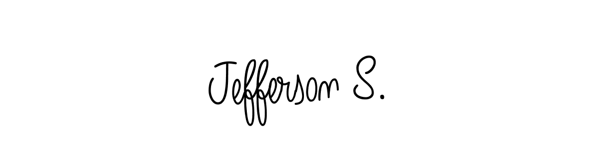 if you are searching for the best signature style for your name Jefferson S.. so please give up your signature search. here we have designed multiple signature styles  using Angelique-Rose-font-FFP. Jefferson S. signature style 5 images and pictures png