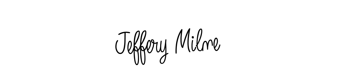 The best way (Angelique-Rose-font-FFP) to make a short signature is to pick only two or three words in your name. The name Jeffery Milne include a total of six letters. For converting this name. Jeffery Milne signature style 5 images and pictures png