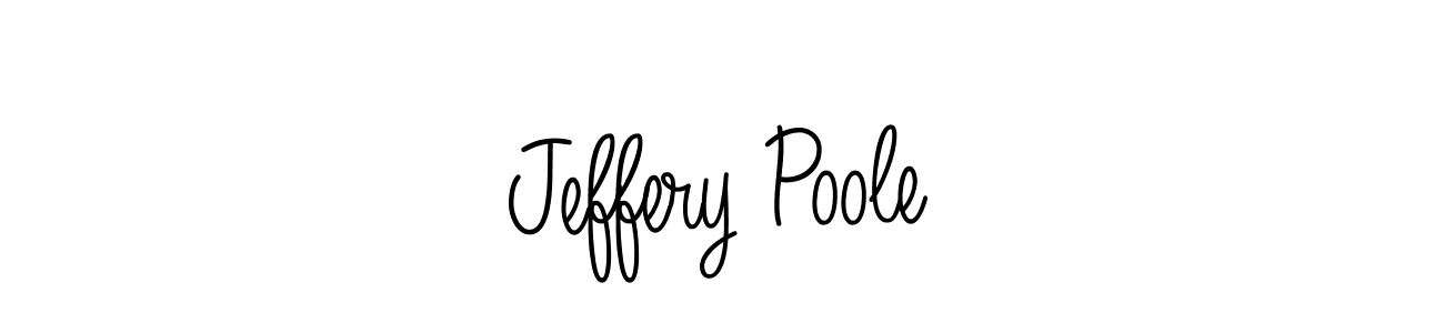 You should practise on your own different ways (Angelique-Rose-font-FFP) to write your name (Jeffery Poole) in signature. don't let someone else do it for you. Jeffery Poole signature style 5 images and pictures png