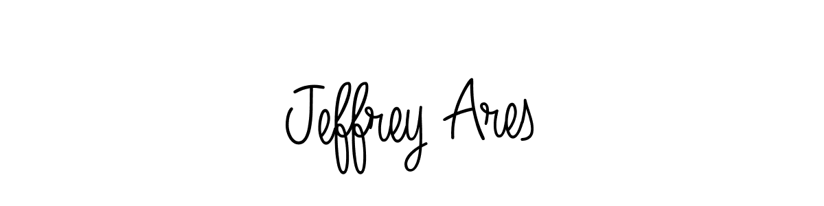 How to make Jeffrey Ares name signature. Use Angelique-Rose-font-FFP style for creating short signs online. This is the latest handwritten sign. Jeffrey Ares signature style 5 images and pictures png