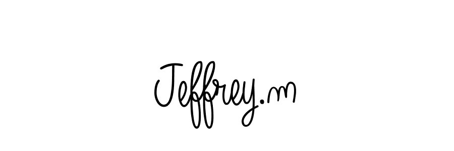 How to Draw Jeffrey.m signature style? Angelique-Rose-font-FFP is a latest design signature styles for name Jeffrey.m. Jeffrey.m signature style 5 images and pictures png