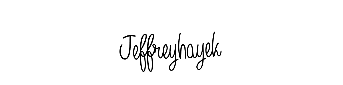 Create a beautiful signature design for name Jeffreyhayek. With this signature (Angelique-Rose-font-FFP) fonts, you can make a handwritten signature for free. Jeffreyhayek signature style 5 images and pictures png