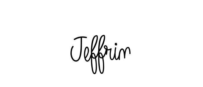 You should practise on your own different ways (Angelique-Rose-font-FFP) to write your name (Jeffrin) in signature. don't let someone else do it for you. Jeffrin signature style 5 images and pictures png