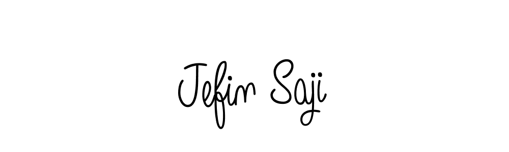 Also we have Jefin Saji name is the best signature style. Create professional handwritten signature collection using Angelique-Rose-font-FFP autograph style. Jefin Saji signature style 5 images and pictures png