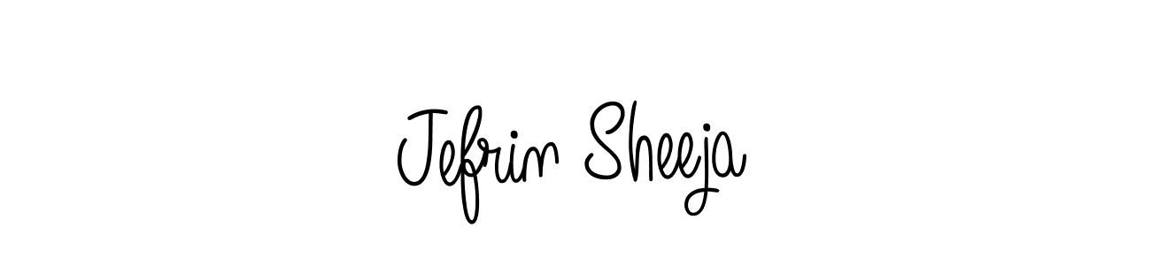 Also we have Jefrin Sheeja name is the best signature style. Create professional handwritten signature collection using Angelique-Rose-font-FFP autograph style. Jefrin Sheeja signature style 5 images and pictures png