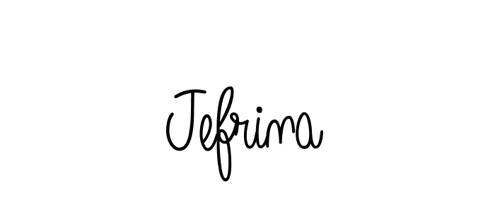 Create a beautiful signature design for name Jefrina. With this signature (Angelique-Rose-font-FFP) fonts, you can make a handwritten signature for free. Jefrina signature style 5 images and pictures png
