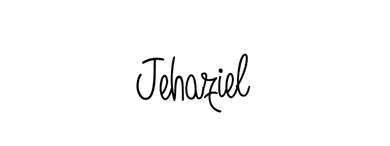 Design your own signature with our free online signature maker. With this signature software, you can create a handwritten (Angelique-Rose-font-FFP) signature for name Jehaziel. Jehaziel signature style 5 images and pictures png