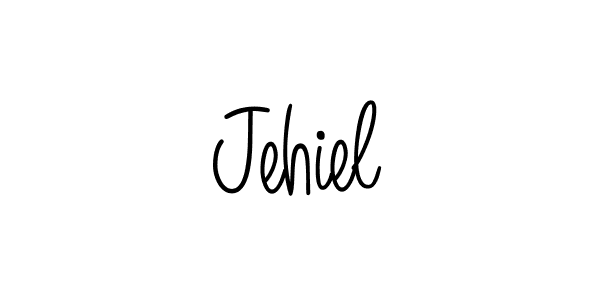 How to make Jehiel name signature. Use Angelique-Rose-font-FFP style for creating short signs online. This is the latest handwritten sign. Jehiel signature style 5 images and pictures png