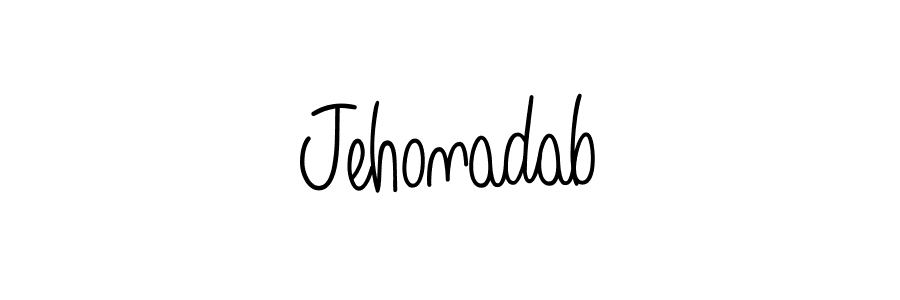 You should practise on your own different ways (Angelique-Rose-font-FFP) to write your name (Jehonadab) in signature. don't let someone else do it for you. Jehonadab signature style 5 images and pictures png