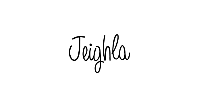 Create a beautiful signature design for name Jeighla. With this signature (Angelique-Rose-font-FFP) fonts, you can make a handwritten signature for free. Jeighla signature style 5 images and pictures png