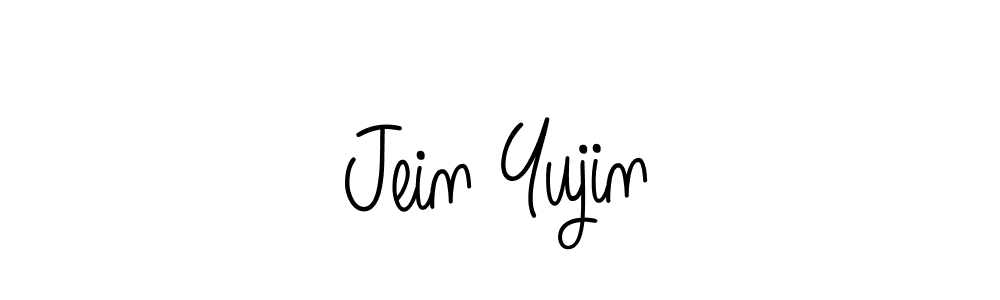 Design your own signature with our free online signature maker. With this signature software, you can create a handwritten (Angelique-Rose-font-FFP) signature for name Jein Yujin. Jein Yujin signature style 5 images and pictures png
