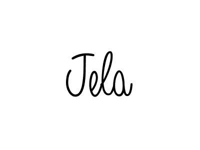 The best way (Angelique-Rose-font-FFP) to make a short signature is to pick only two or three words in your name. The name Jela include a total of six letters. For converting this name. Jela signature style 5 images and pictures png