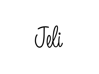 How to Draw Jeli signature style? Angelique-Rose-font-FFP is a latest design signature styles for name Jeli. Jeli signature style 5 images and pictures png