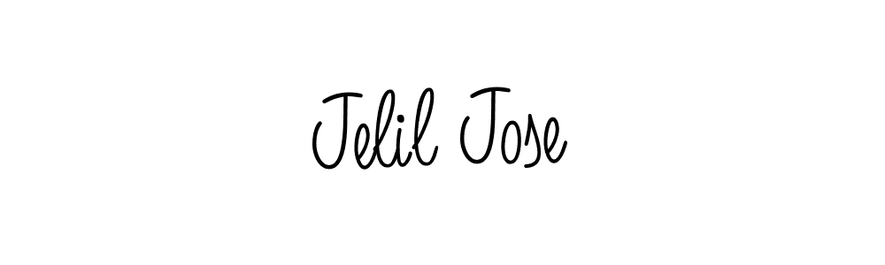 How to make Jelil Jose signature? Angelique-Rose-font-FFP is a professional autograph style. Create handwritten signature for Jelil Jose name. Jelil Jose signature style 5 images and pictures png