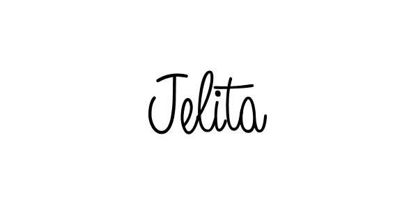 How to Draw Jelita signature style? Angelique-Rose-font-FFP is a latest design signature styles for name Jelita. Jelita signature style 5 images and pictures png
