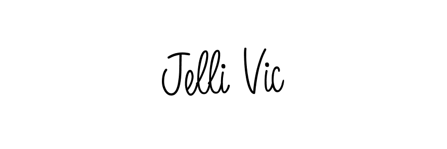 Check out images of Autograph of Jelli Vic name. Actor Jelli Vic Signature Style. Angelique-Rose-font-FFP is a professional sign style online. Jelli Vic signature style 5 images and pictures png