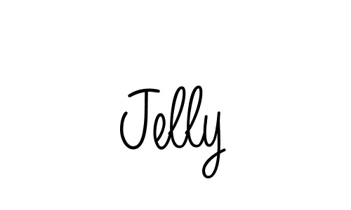 Use a signature maker to create a handwritten signature online. With this signature software, you can design (Angelique-Rose-font-FFP) your own signature for name Jelly. Jelly signature style 5 images and pictures png