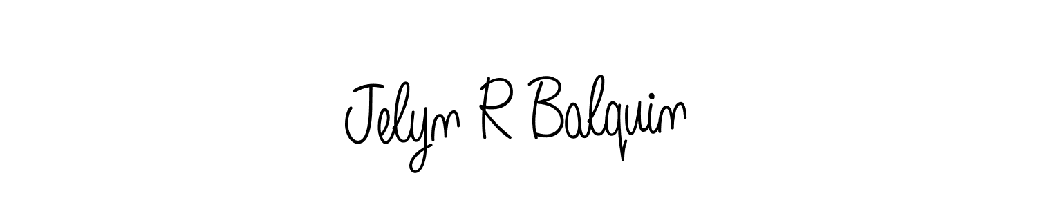 Angelique-Rose-font-FFP is a professional signature style that is perfect for those who want to add a touch of class to their signature. It is also a great choice for those who want to make their signature more unique. Get Jelyn R Balquin name to fancy signature for free. Jelyn R Balquin signature style 5 images and pictures png