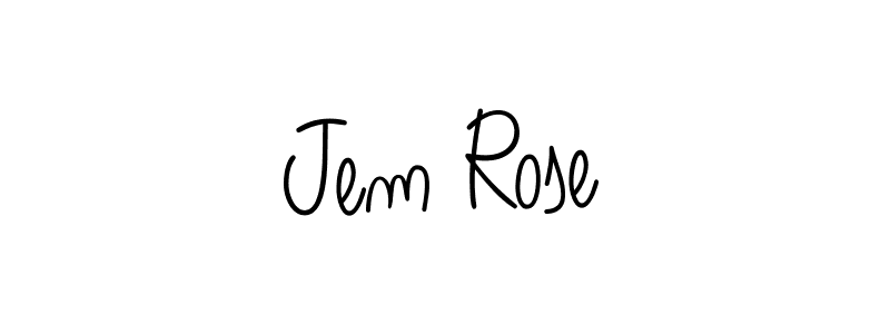 How to make Jem Rose signature? Angelique-Rose-font-FFP is a professional autograph style. Create handwritten signature for Jem Rose name. Jem Rose signature style 5 images and pictures png